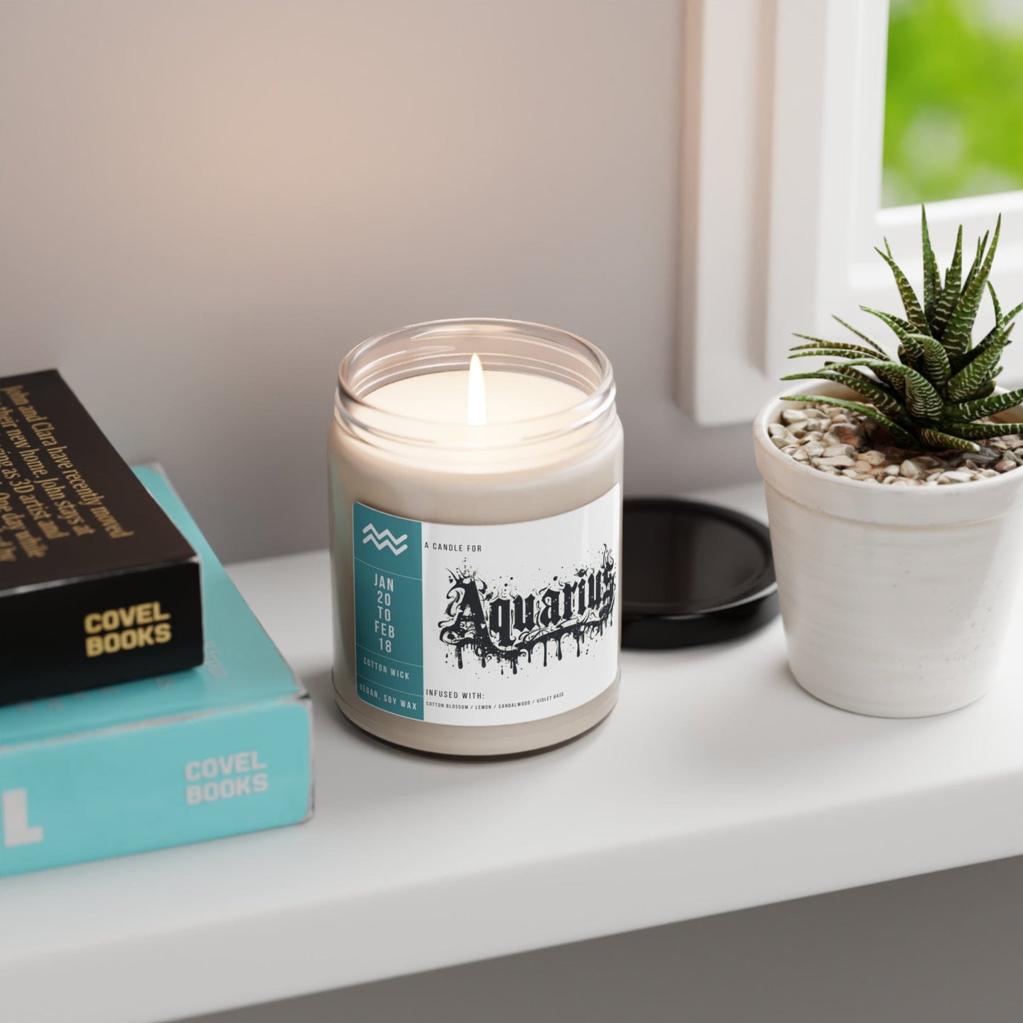 Home Decor Aquarius Zodiac Scented Soy Candle Collection – Enlightening Auras