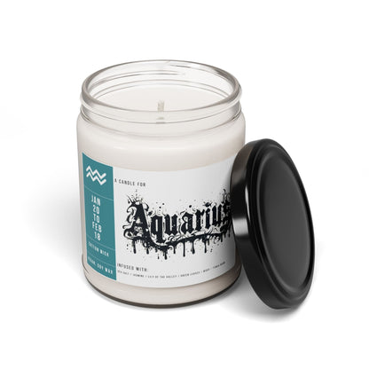 Home Decor Aquarius Zodiac Scented Soy Candle Collection – Enlightening Auras