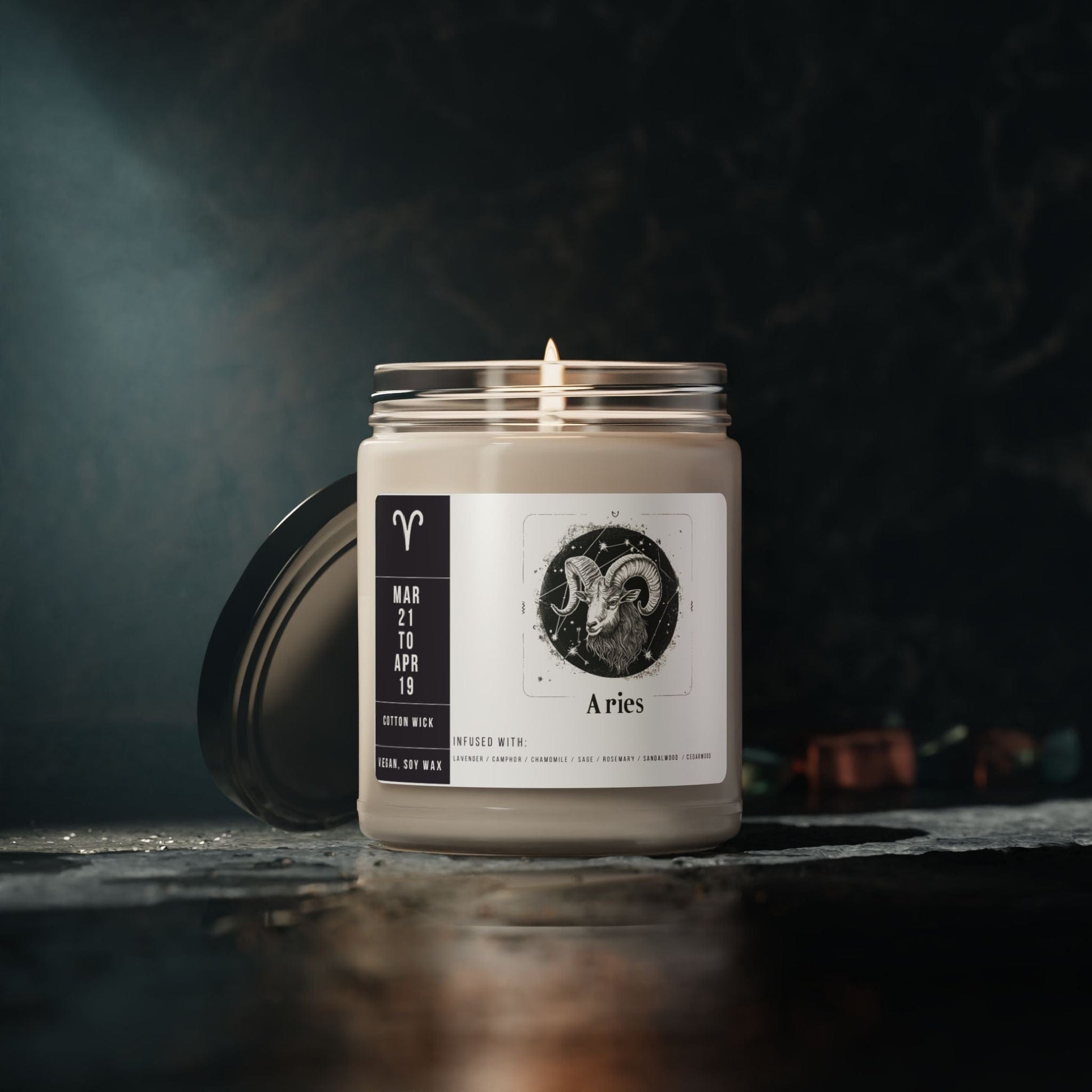 Home Decor Aries Zodiac Scented Soy Candle Collection – Blaze of the Ram