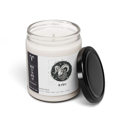 Home Decor Aries Zodiac Scented Soy Candle Collection – Blaze of the Ram