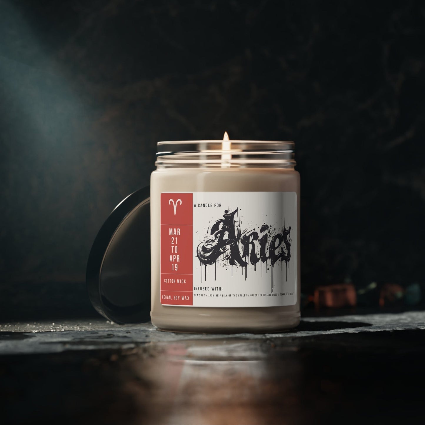 Home Decor Aries Zodiac Scented Soy Candle Collection – Energizing Home & Bath