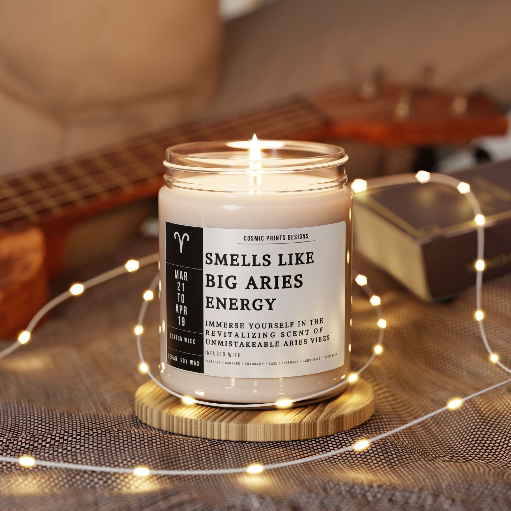 Home Decor Big Aries Energy Candle – The Zodiac Collection