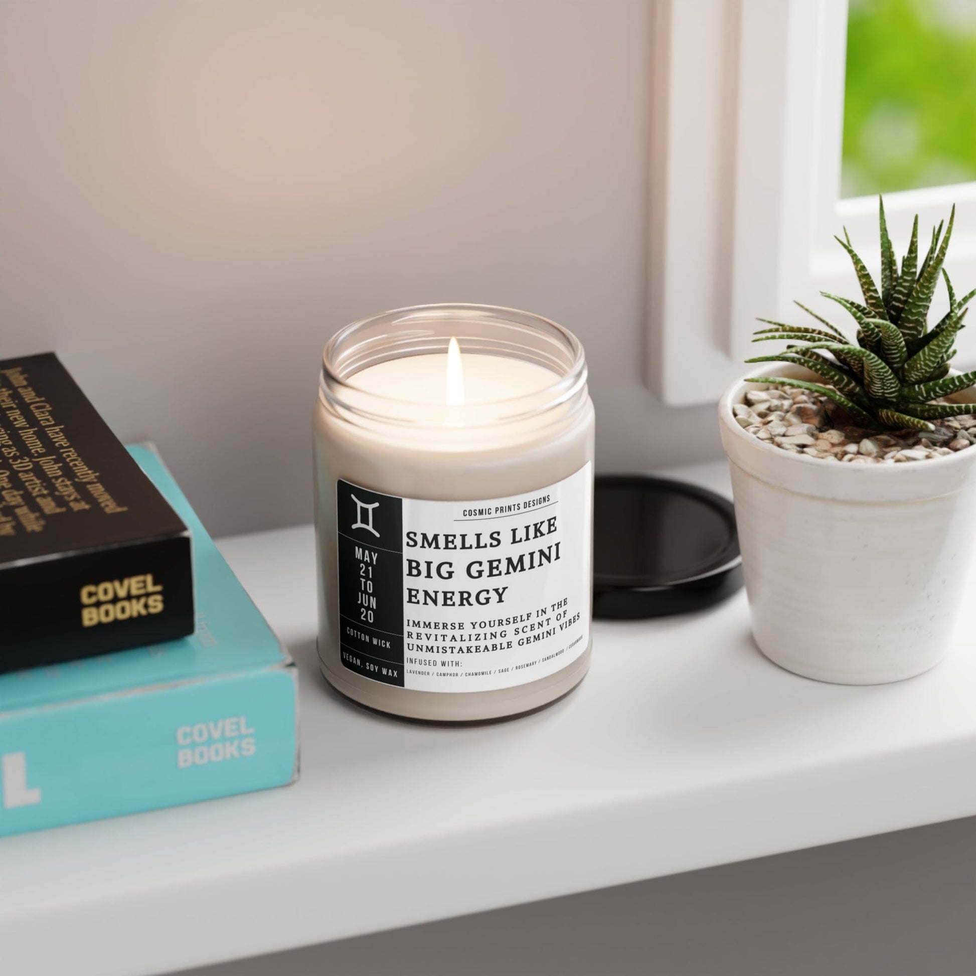 Home Decor Big Gemini Energy Candle – The Zodiac Collection