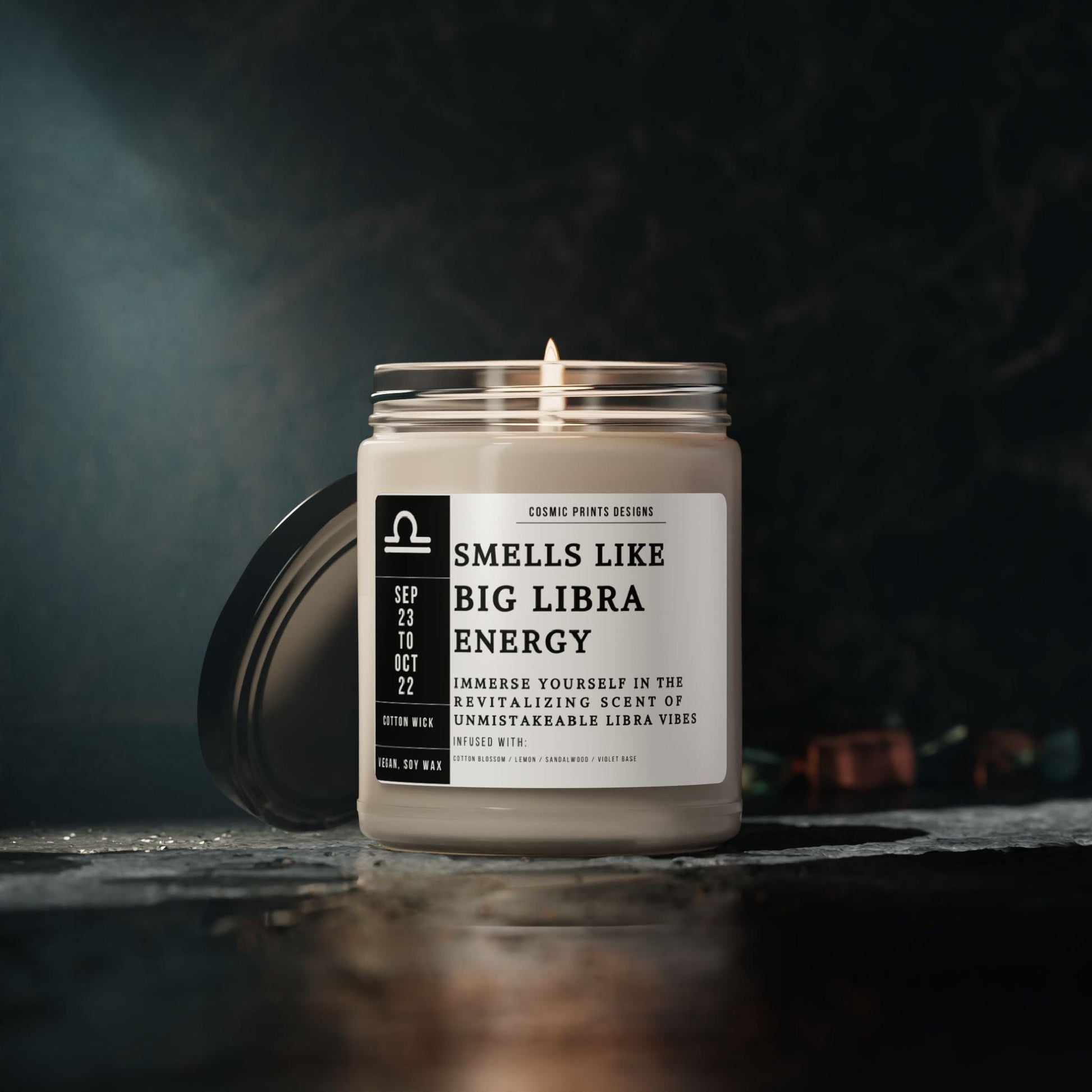 Home Decor Big Libra Energy Candle – The Zodiac Collection