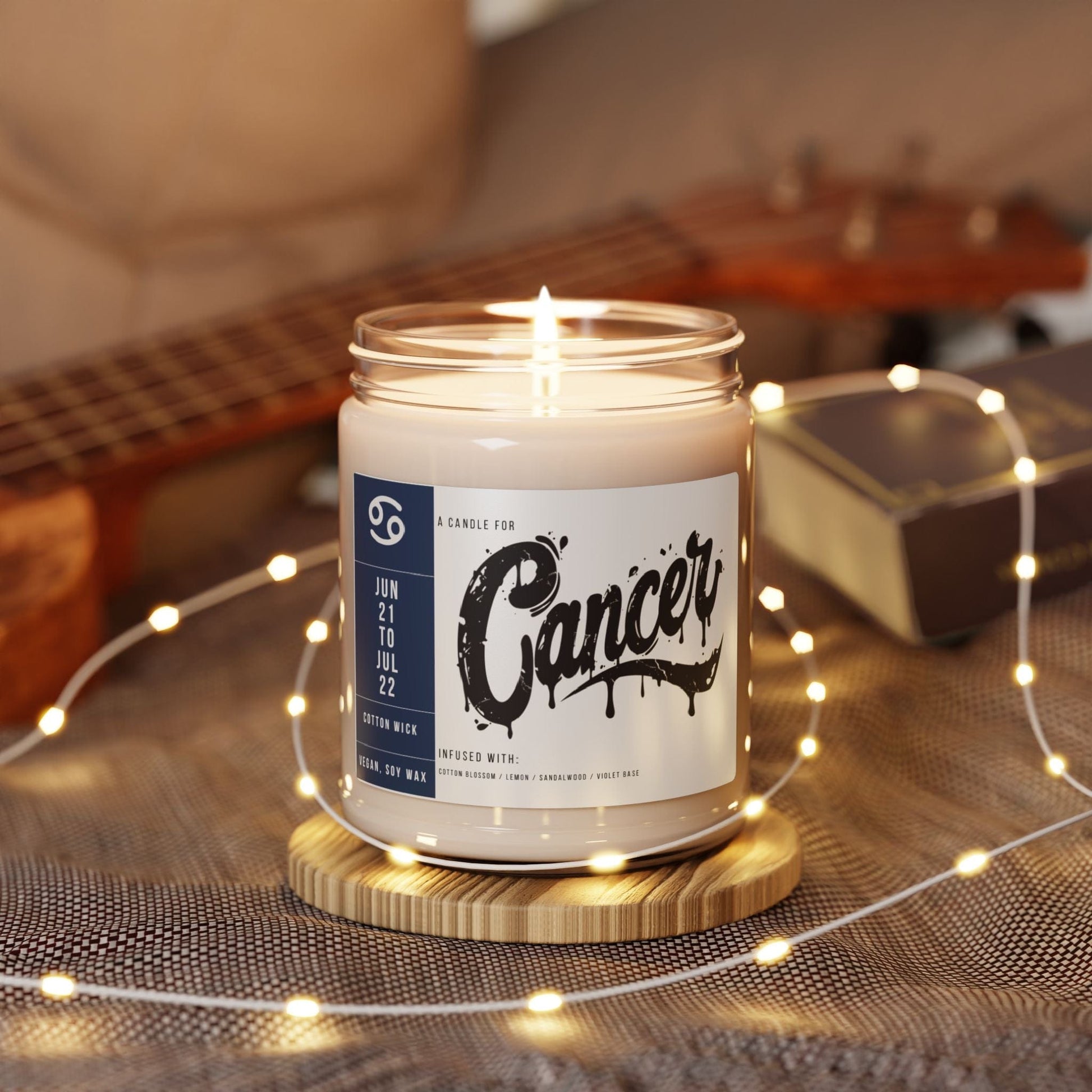 Home Decor Cancer Zodiac Scented Soy Candle Collection – Embrace of the Moonchild