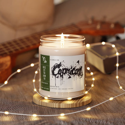 Home Decor Capricorn Zodiac Scented Soy Candle Collection – Steadfast Mountain