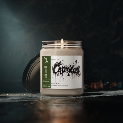 Home Decor Capricorn Zodiac Scented Soy Candle Collection – Steadfast Mountain