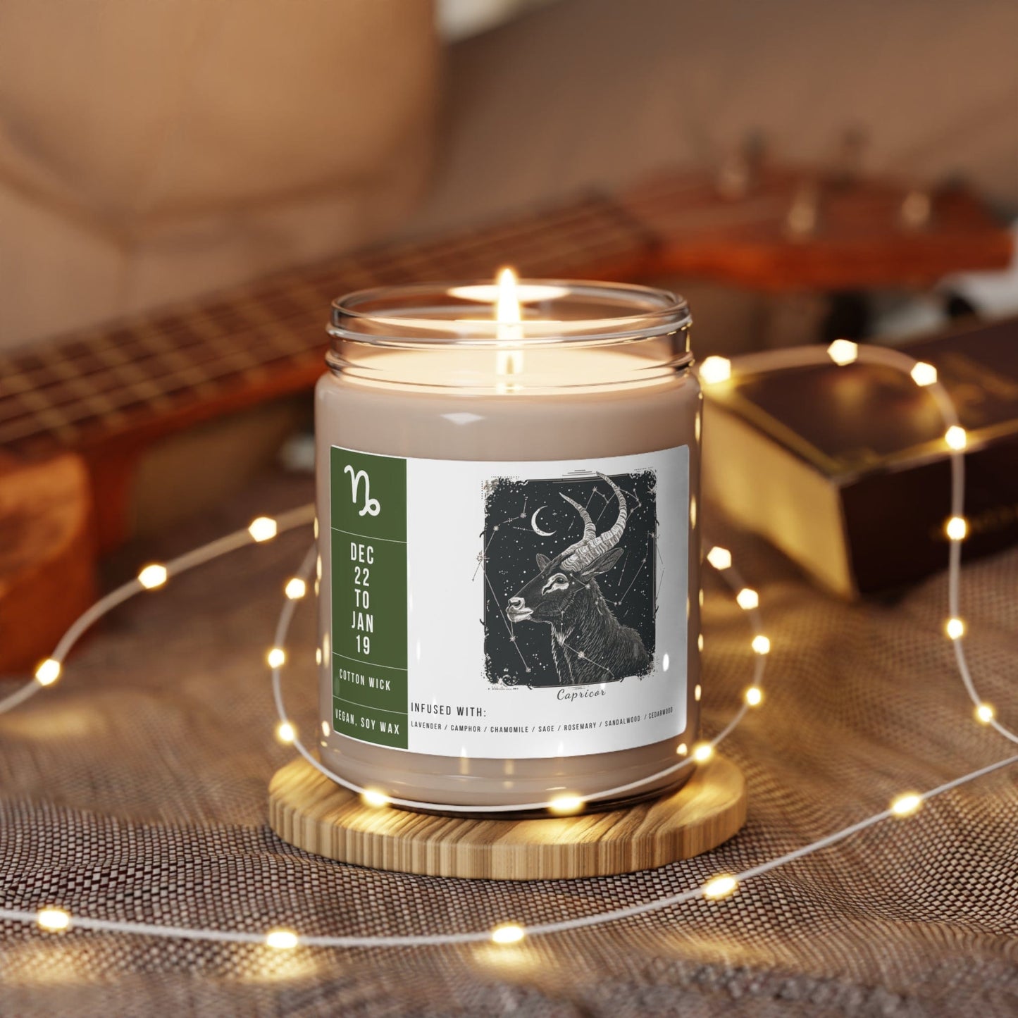 Home Decor Capricorn Zodiac Scented Soy Candle Collection – Summit of Ambition