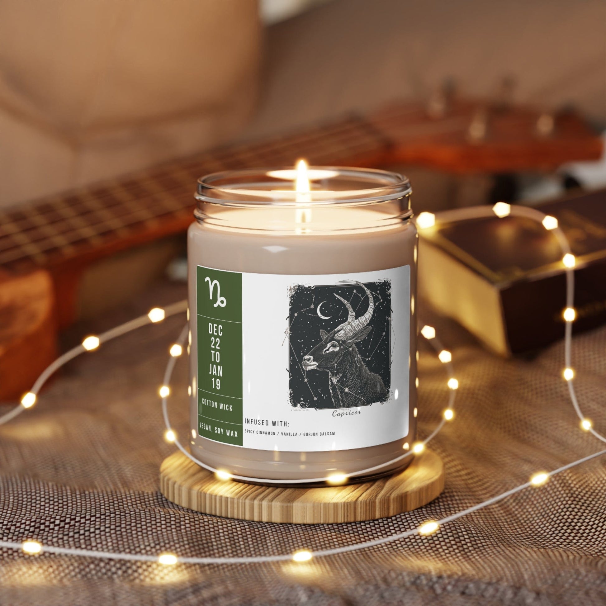 Home Decor Capricorn Zodiac Scented Soy Candle Collection – Summit of Ambition