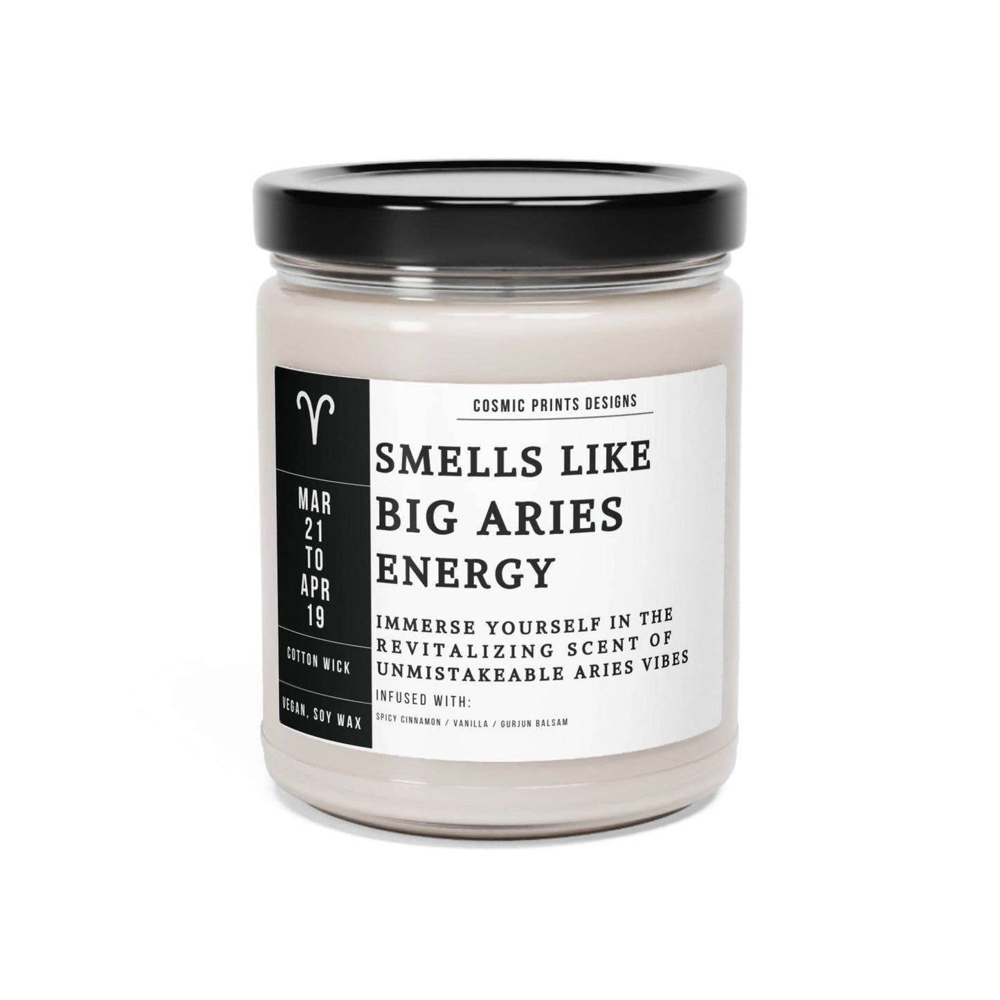 Home Decor Cinnamon Vanilla / 9oz Big Aries Energy Candle – The Zodiac Collection