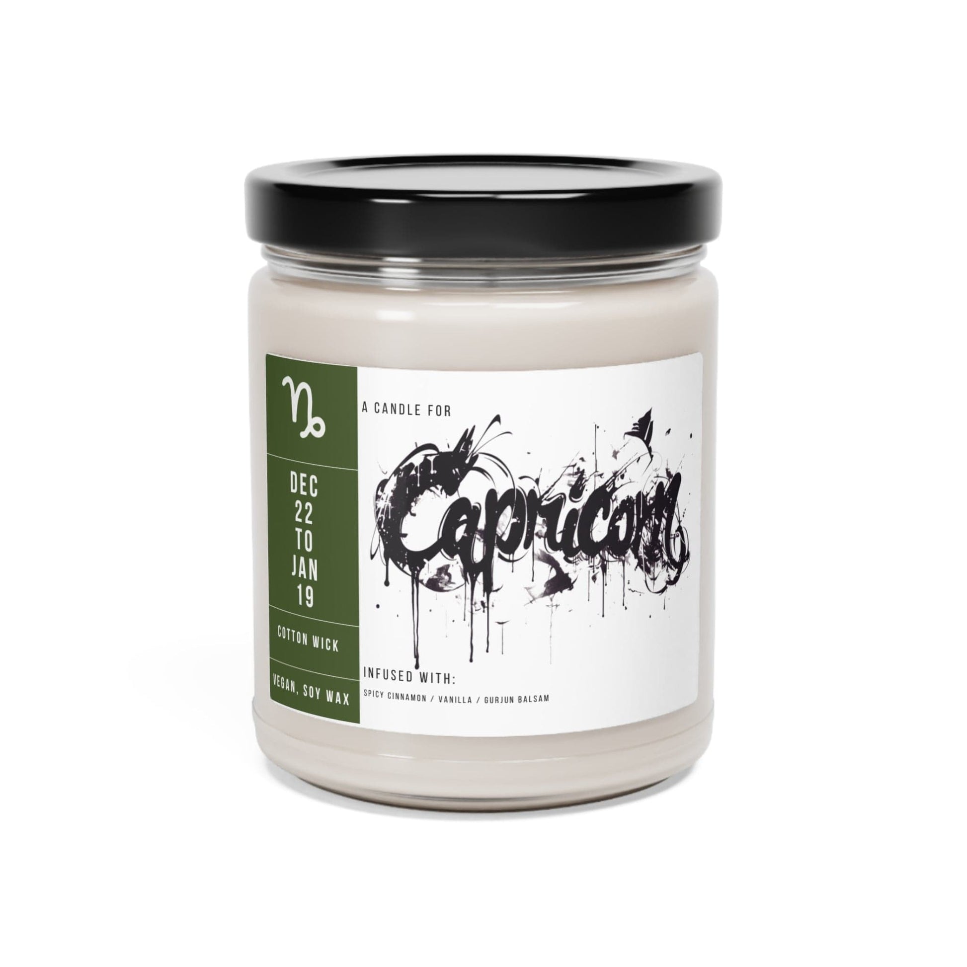 Home Decor Cinnamon Vanilla / 9oz Capricorn Zodiac Scented Soy Candle Collection – Steadfast Mountain