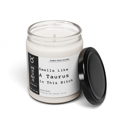 Home Decor Clean Cotton / 9oz Smells Like Taurus Candle – The Zodiac Collection