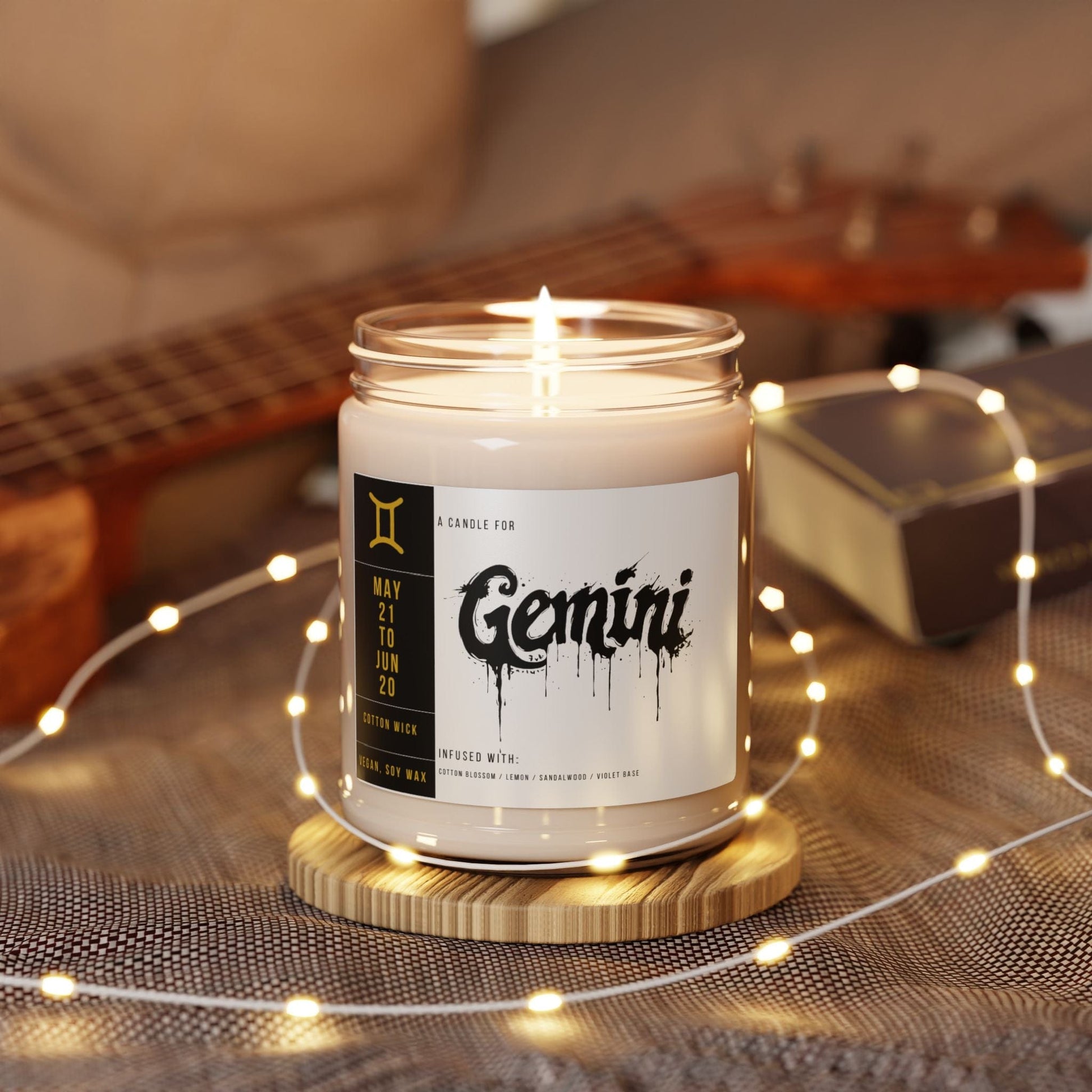 Home Decor Gemini Zodiac Scented Soy Candle Collection – Whispers of the Twins