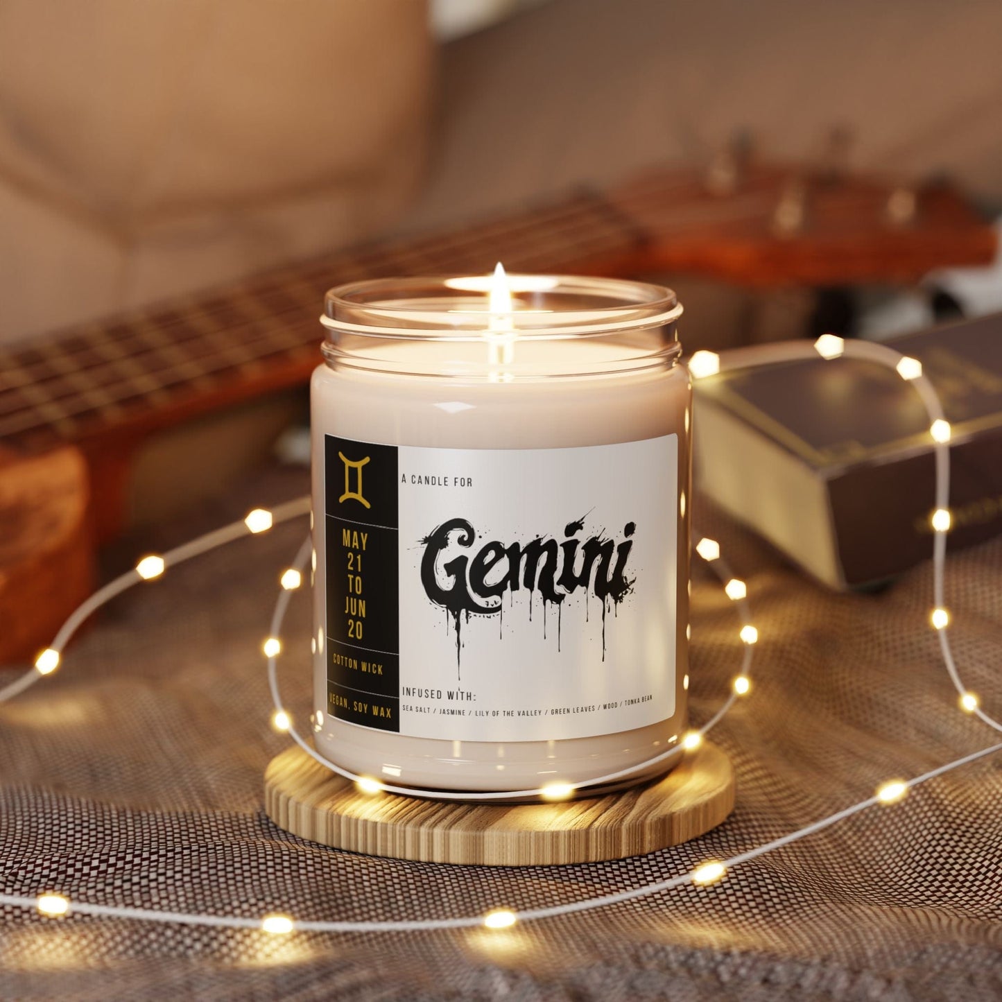 Home Decor Gemini Zodiac Scented Soy Candle Collection – Whispers of the Twins