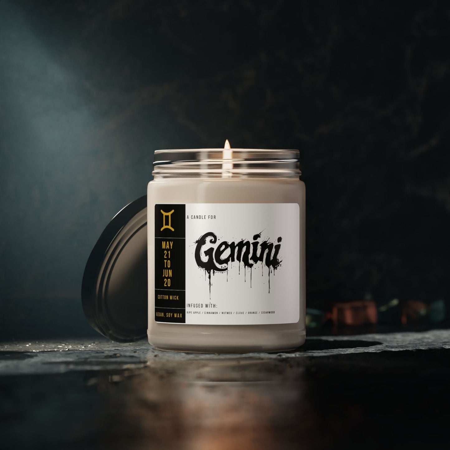 Home Decor Gemini Zodiac Scented Soy Candle Collection – Whispers of the Twins