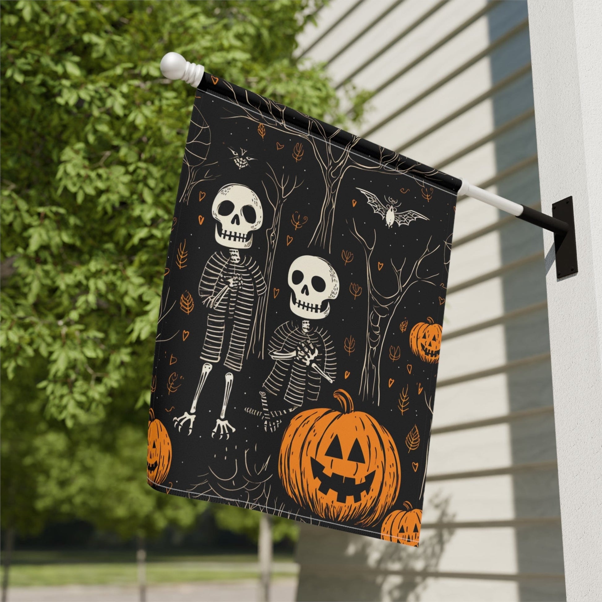 Home Decor Halloween Vintage Skeleton - Garden & House Banner - Halloween Limited Edition