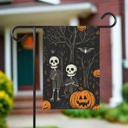 Home Decor Halloween Vintage Skeleton - Garden & House Banner - Halloween Limited Edition