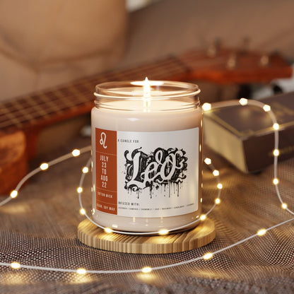 Home Decor Leo Zodiac Scented Soy Candle Collection – Radiance of the Lion