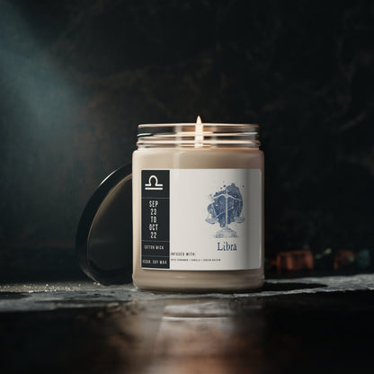 Home Decor Libra Zodiac Scented Soy Candle Collection – Harmony of the Scales