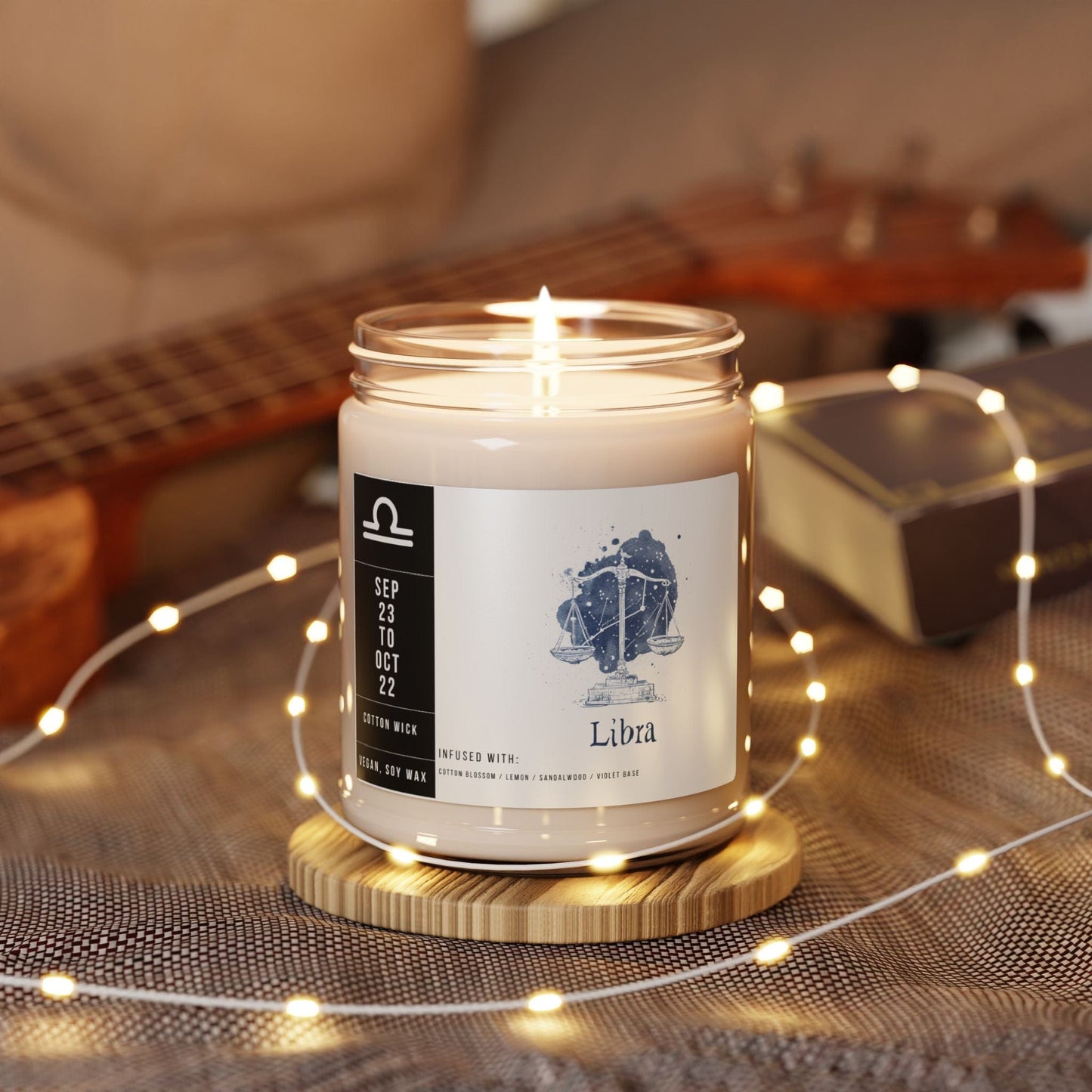 Home Decor Libra Zodiac Scented Soy Candle Collection – Harmony of the Scales