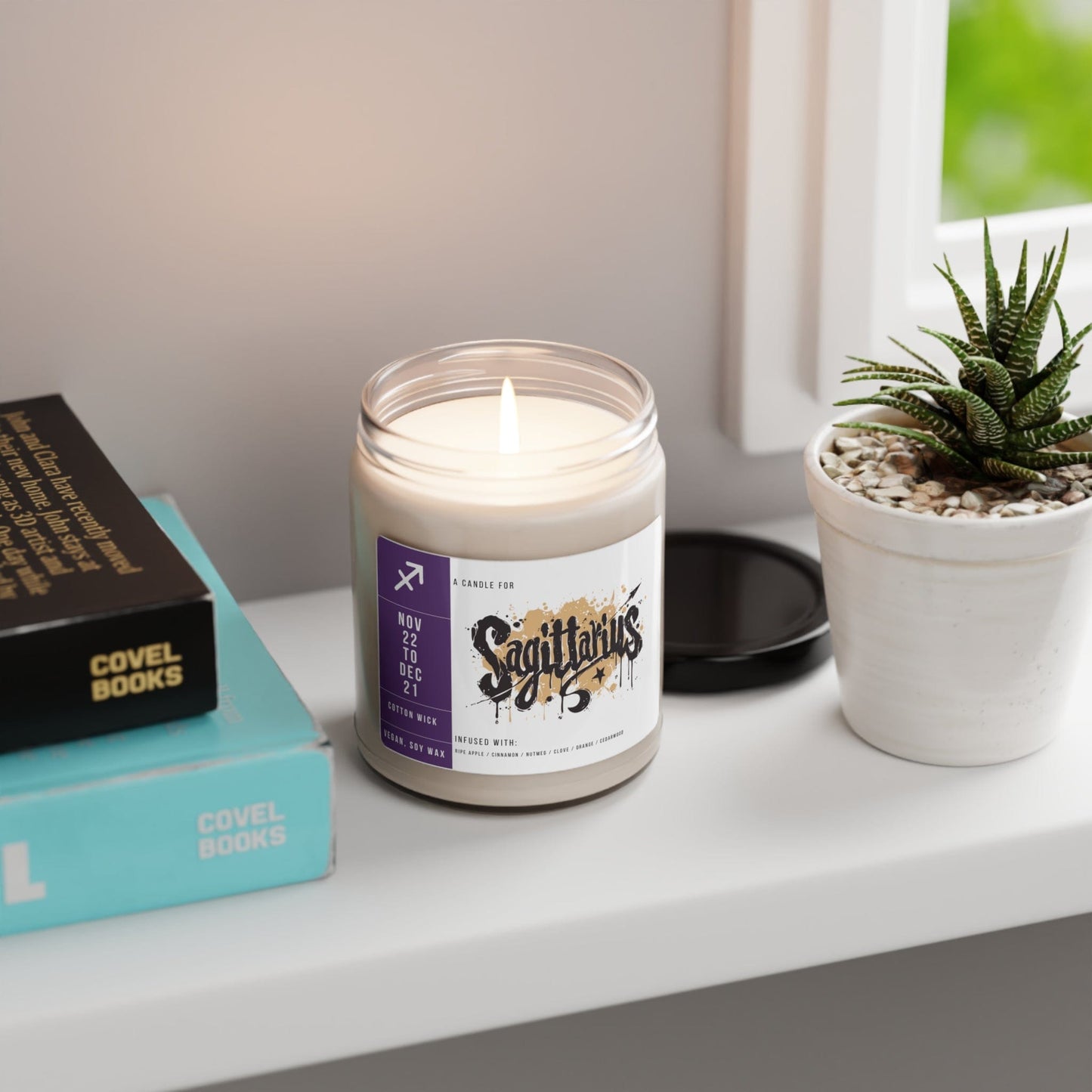 Home Decor Sagittarius Zodiac Scented Soy Candle Collection – Flames of the Archer