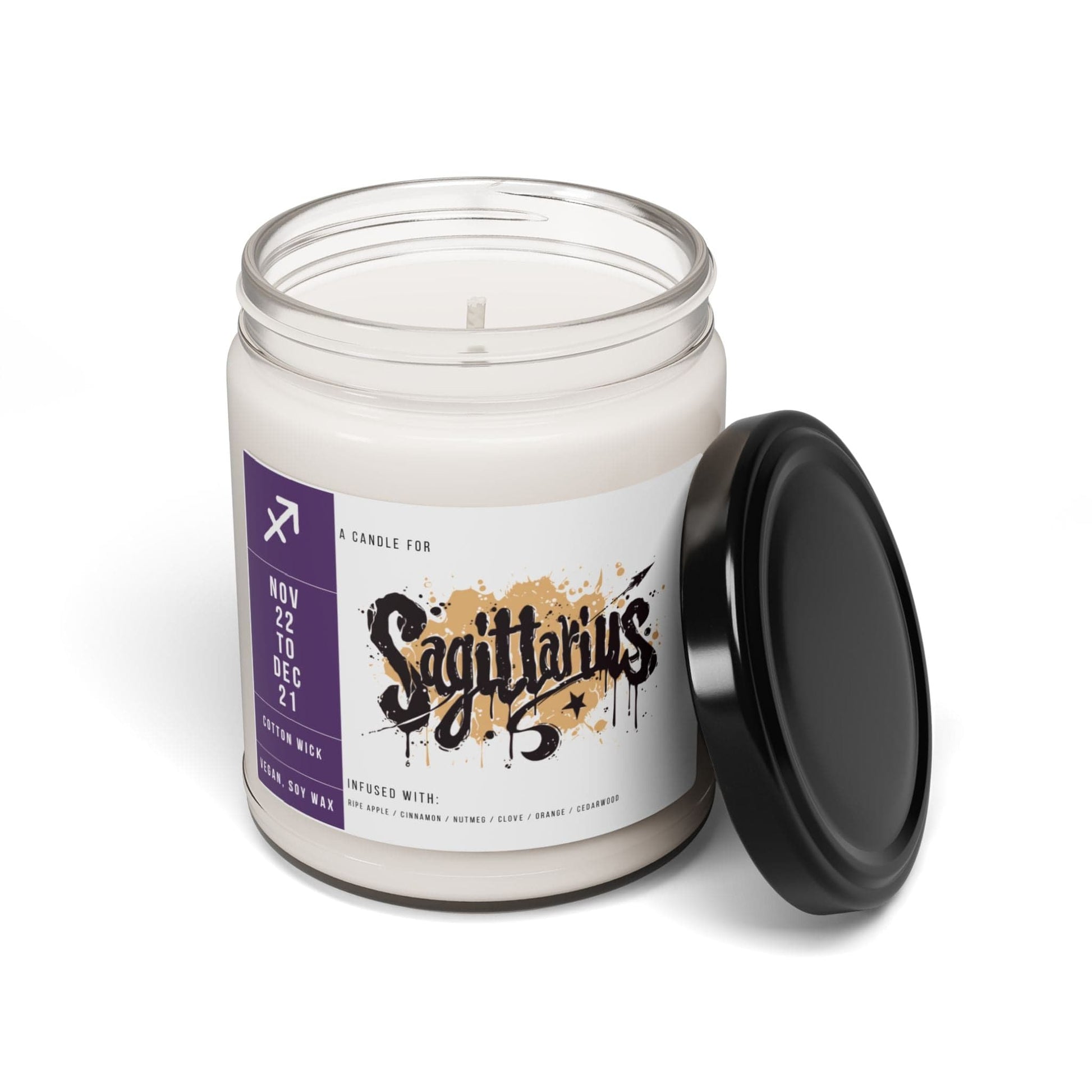 Home Decor Sagittarius Zodiac Scented Soy Candle Collection – Flames of the Archer