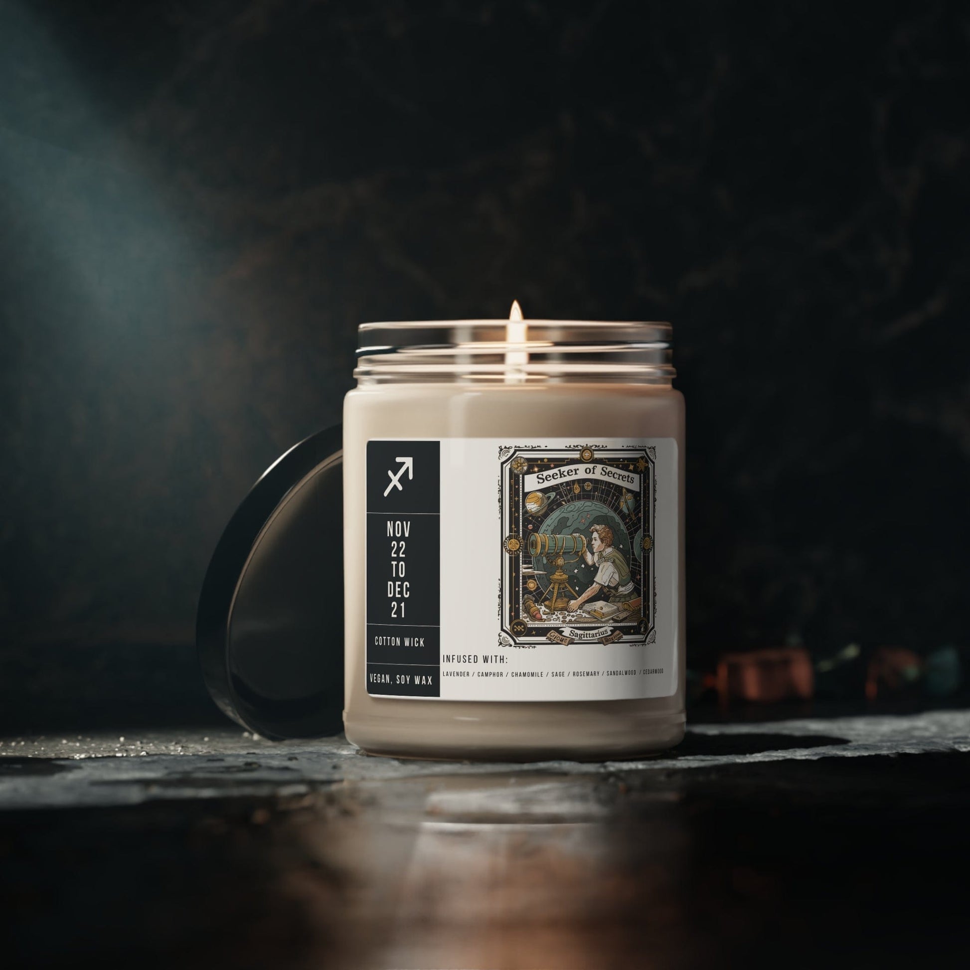 Home Decor Sagittarius Zodiac Scented Soy Candle Collection – Horizon of the Archer