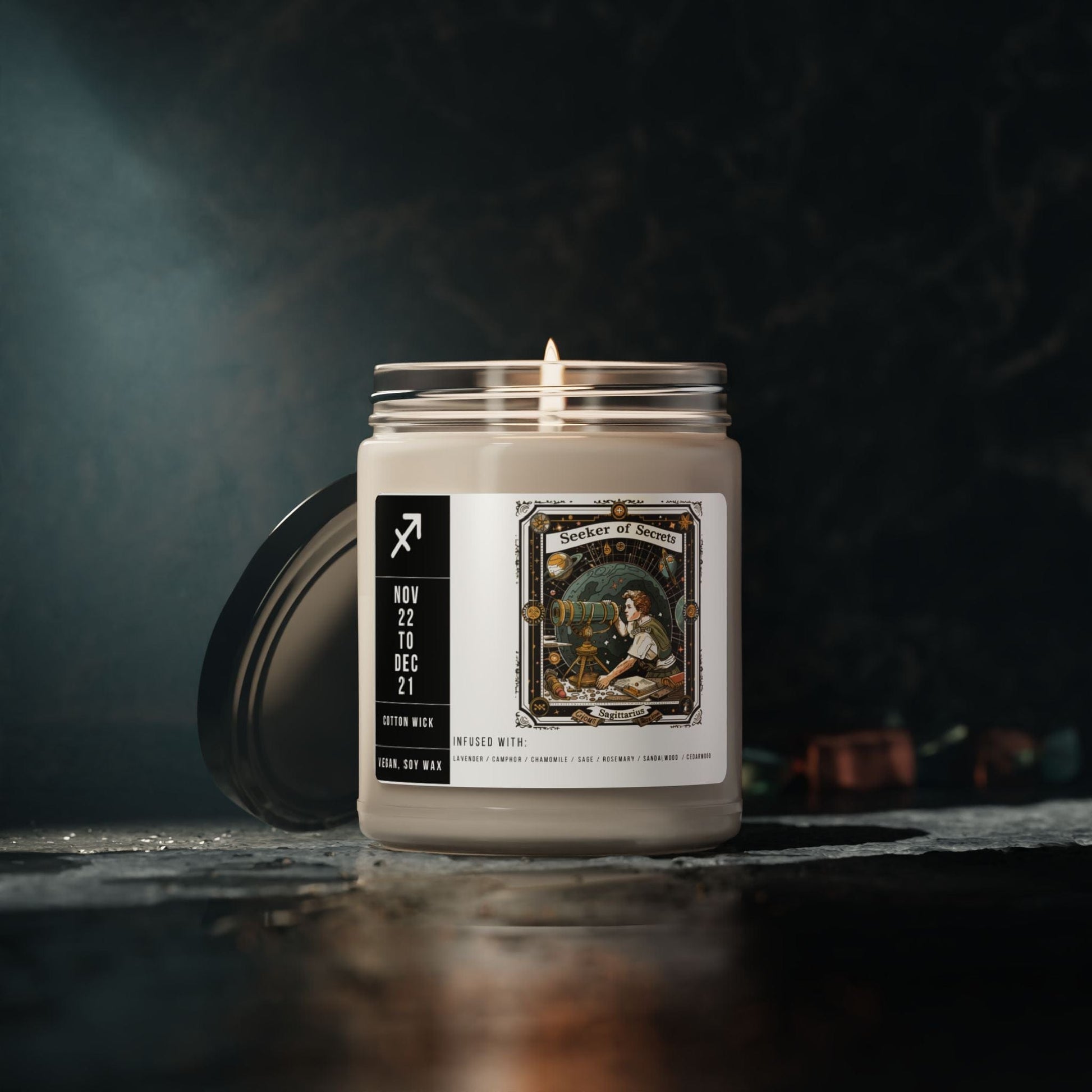 Home Decor Sagittarius Zodiac Scented Soy Candle Collection – Horizon of the Archer