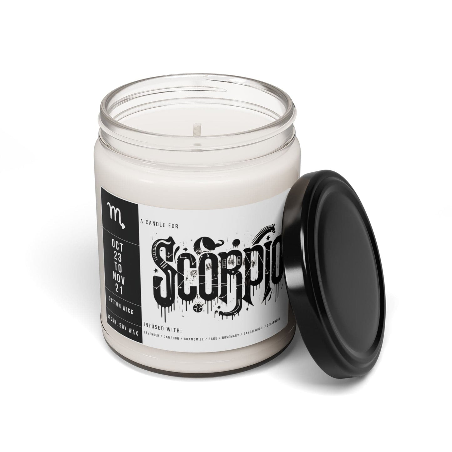 Home Decor Scorpio Zodiac Scented Soy Candle Collection – Mysteries of the Scorpion