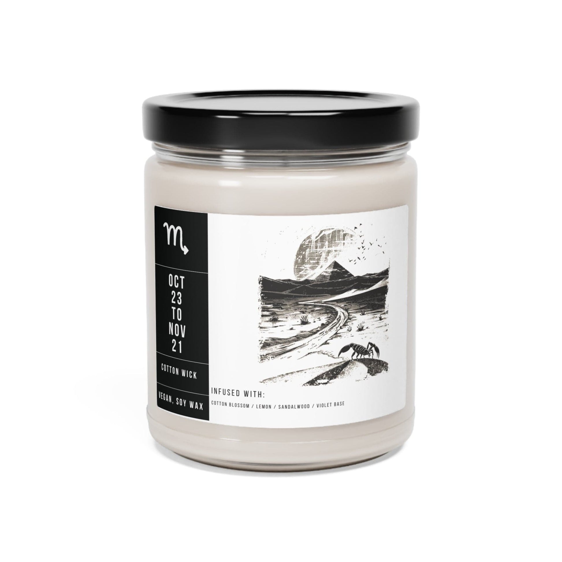 Home Decor Scorpio Zodiac Scented Soy Candle Collection – Shadows of the Scorpion