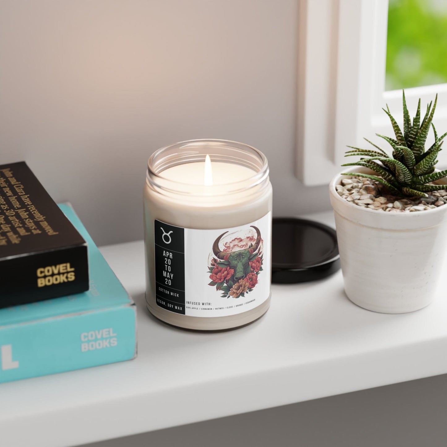 Home Decor Taurus Zodiac Scented Soy Candle Collection – Essence of the Earth