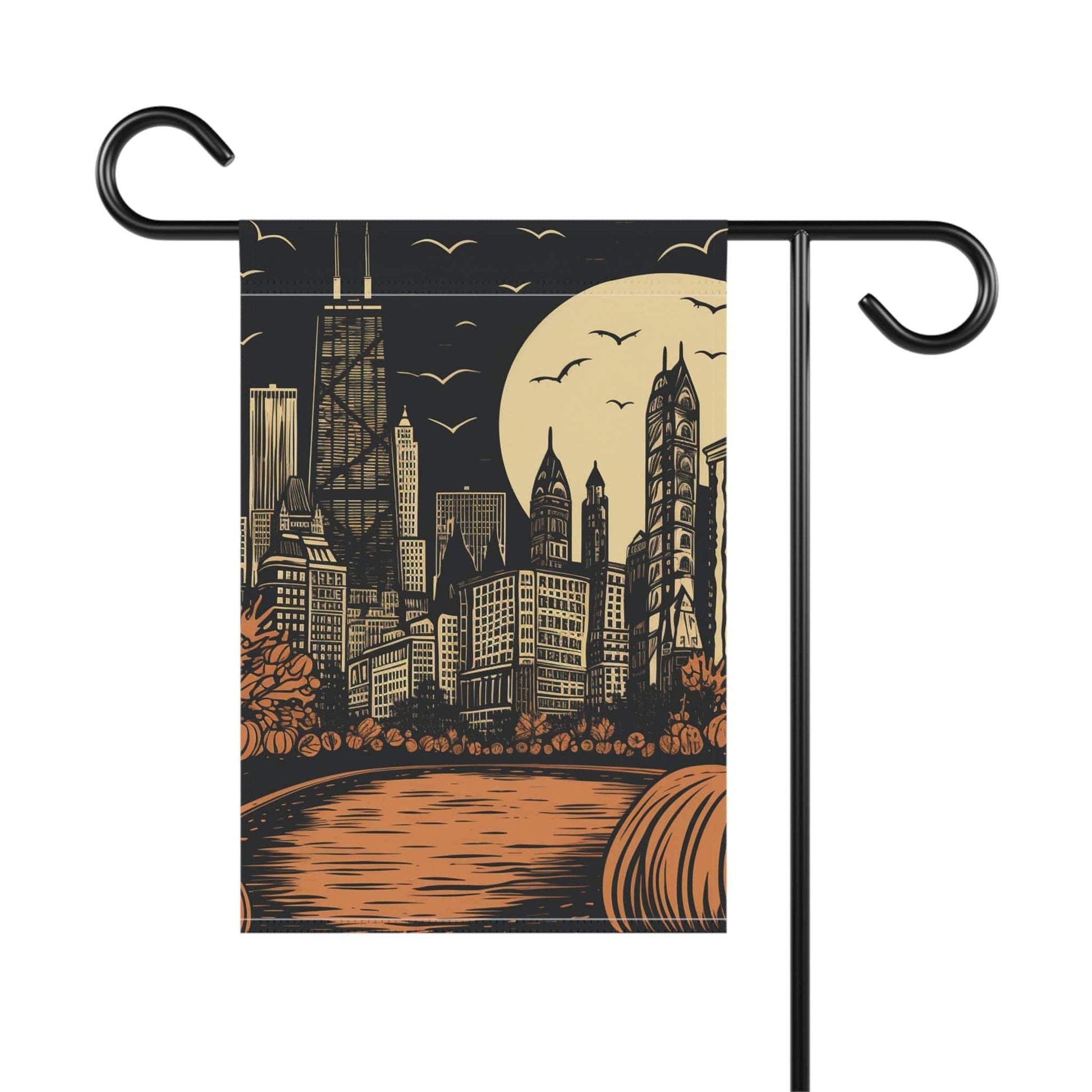 Home Decor Vintage Chicago John Hancock - Downtown Chicago - Flag & Banner - Halloween