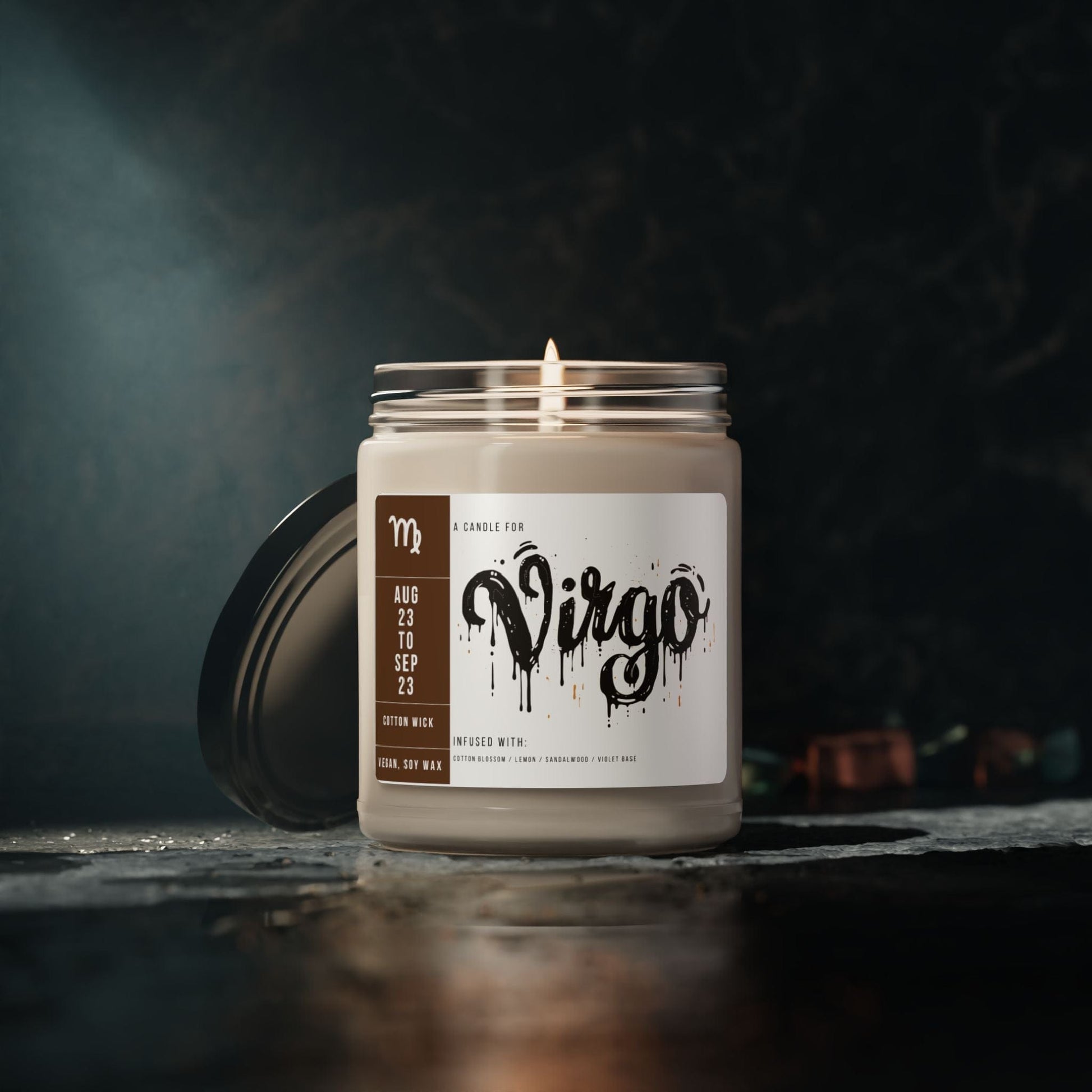 Home Decor Virgo Zodiac Scented Soy Candle Collection – Whisper of the Maiden