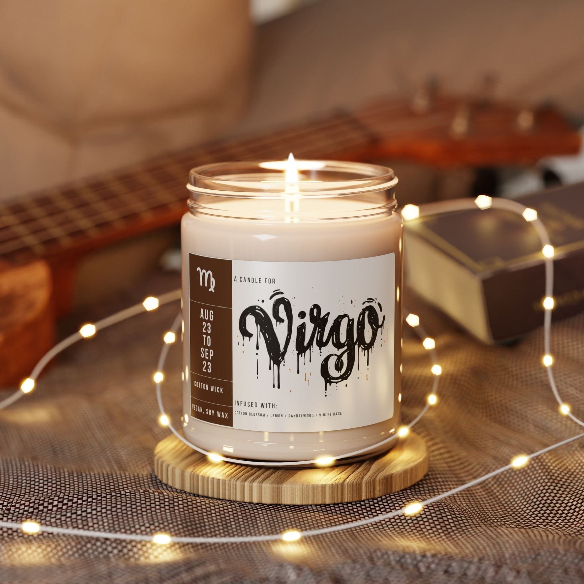 Home Decor Virgo Zodiac Scented Soy Candle Collection – Whisper of the Maiden