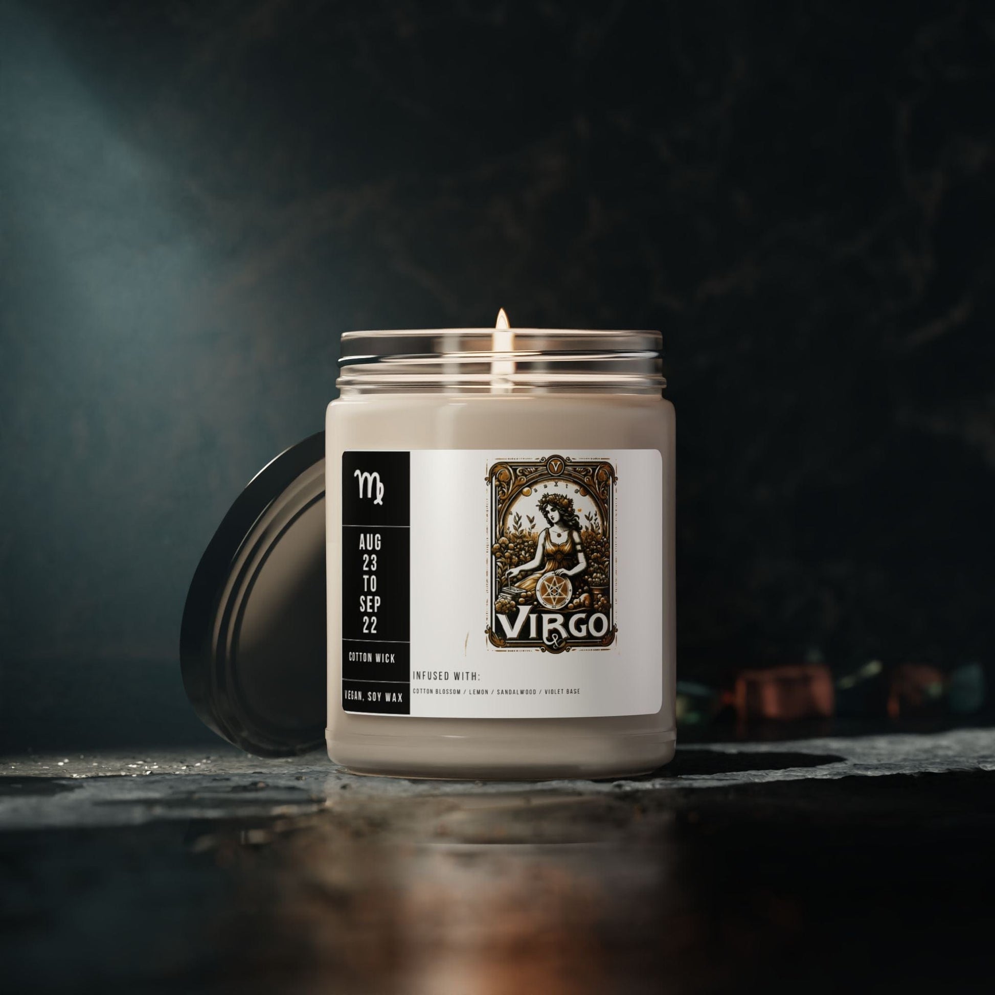 Home Decor Virgo Zodiac Scented Soy Candle Collection – Whisper of the Maiden