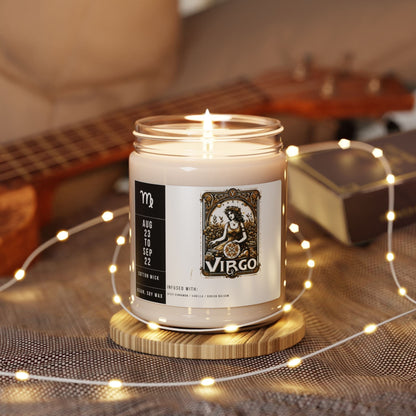 Home Decor Virgo Zodiac Scented Soy Candle Collection – Whisper of the Maiden