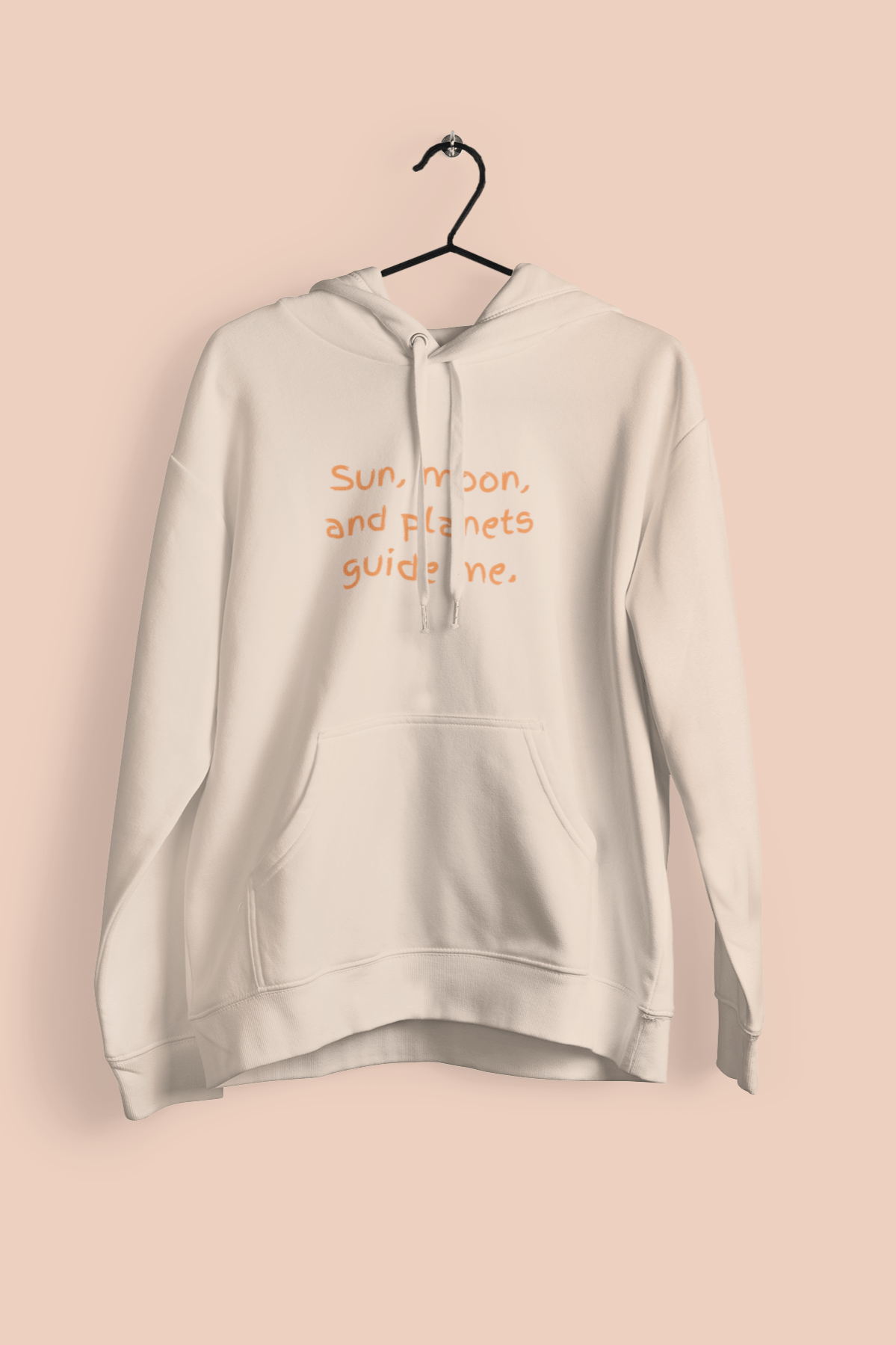 Hoodie Pale Pink / S Sun, Moon, and Planets Guide Me Hoodie