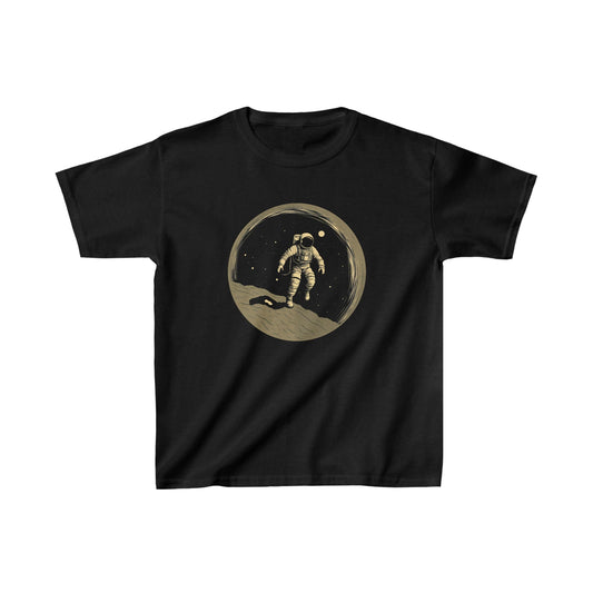 Kids clothes XS / Black Youth Astronaut Moon Explorer T-Shirt