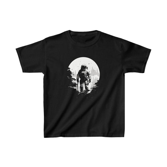 Kids clothes XS / Black Youth Astronaut on the Moon T-Shirt