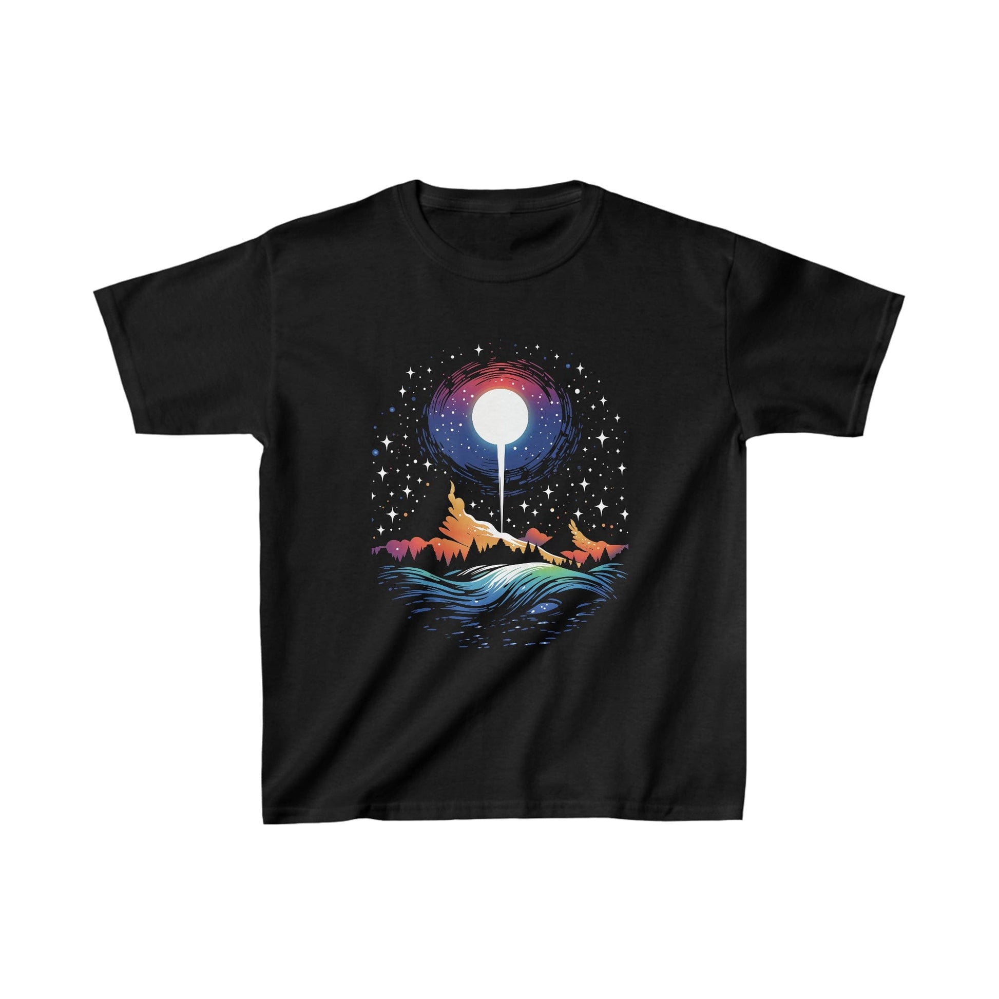 Kids clothes XS / Black Youth Galactic Mountain: Celestial Serenity T-Shirt