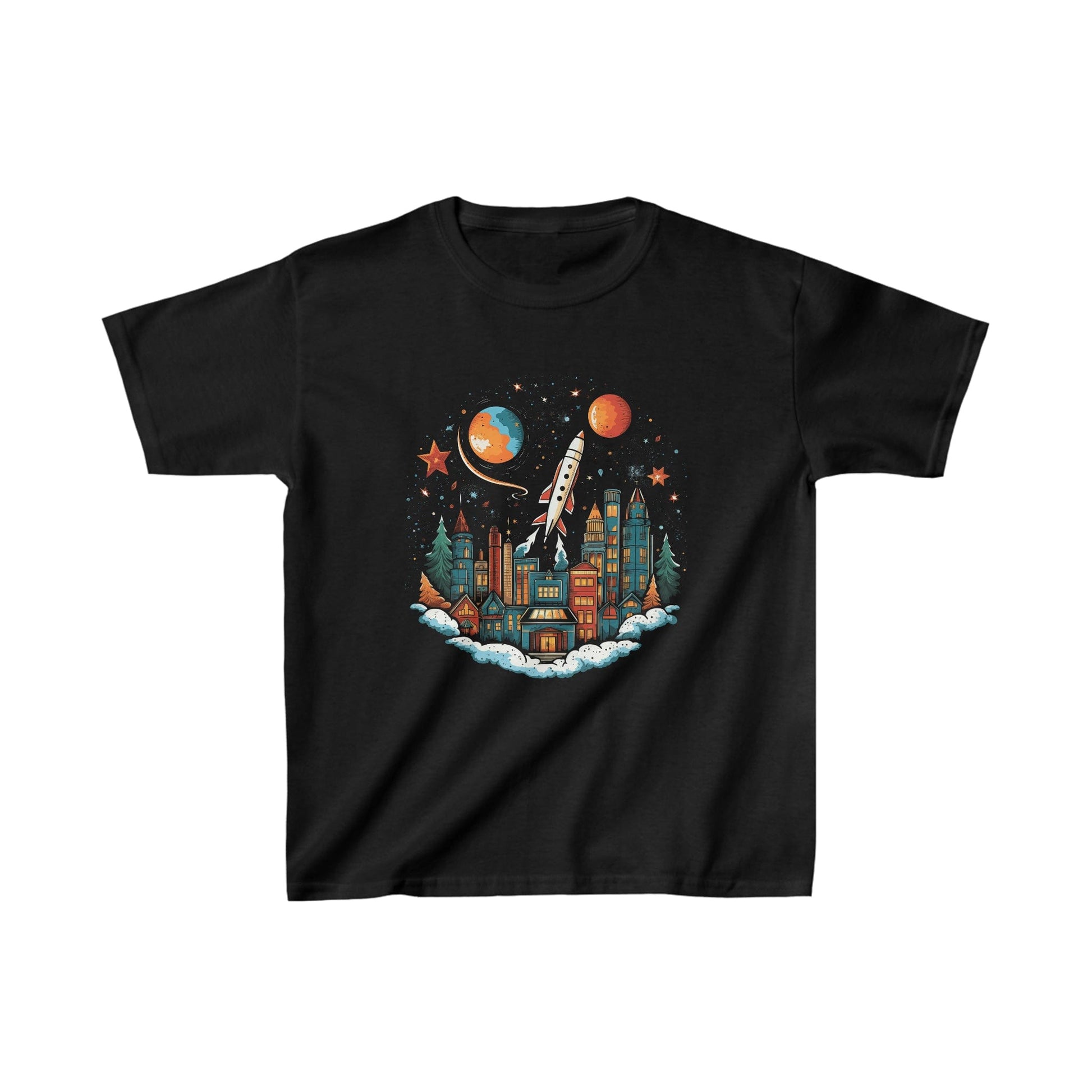 Kids clothes XS / Black Youth Holiday Rocket Launch T-Shirt
