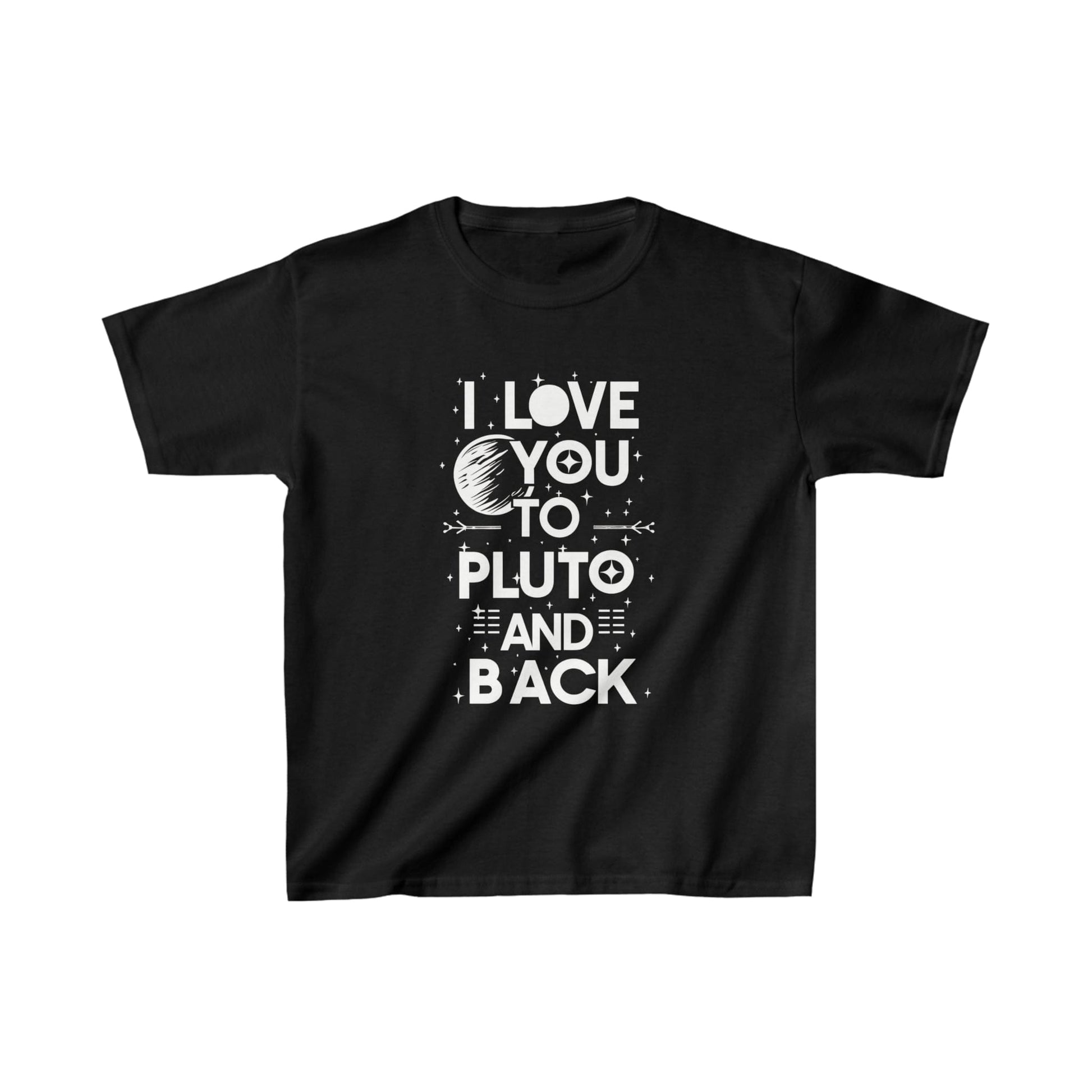 Kids clothes XS / Black Youth I Love You to Pluto T-Shirt