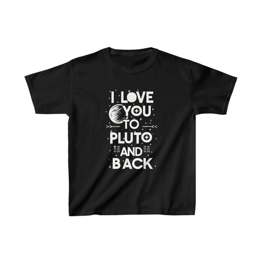 Kids clothes XS / Black Youth I Love You to Pluto T-Shirt