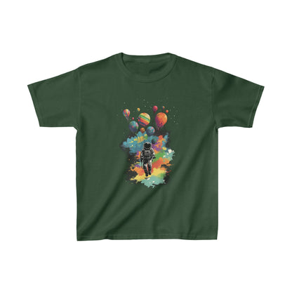 Kids clothes XS / Forest Green Youth Astronaut Cosmic Party T-Shirt