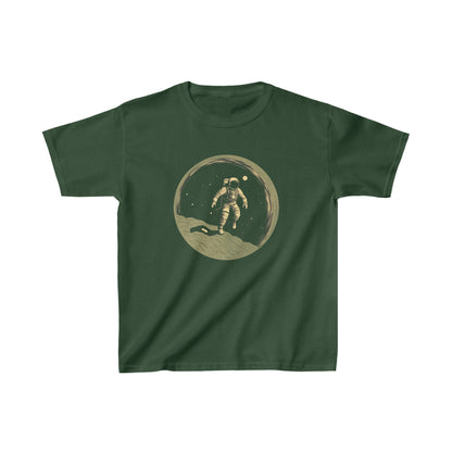 Kids clothes XS / Forest Green Youth Astronaut Moon Explorer T-Shirt