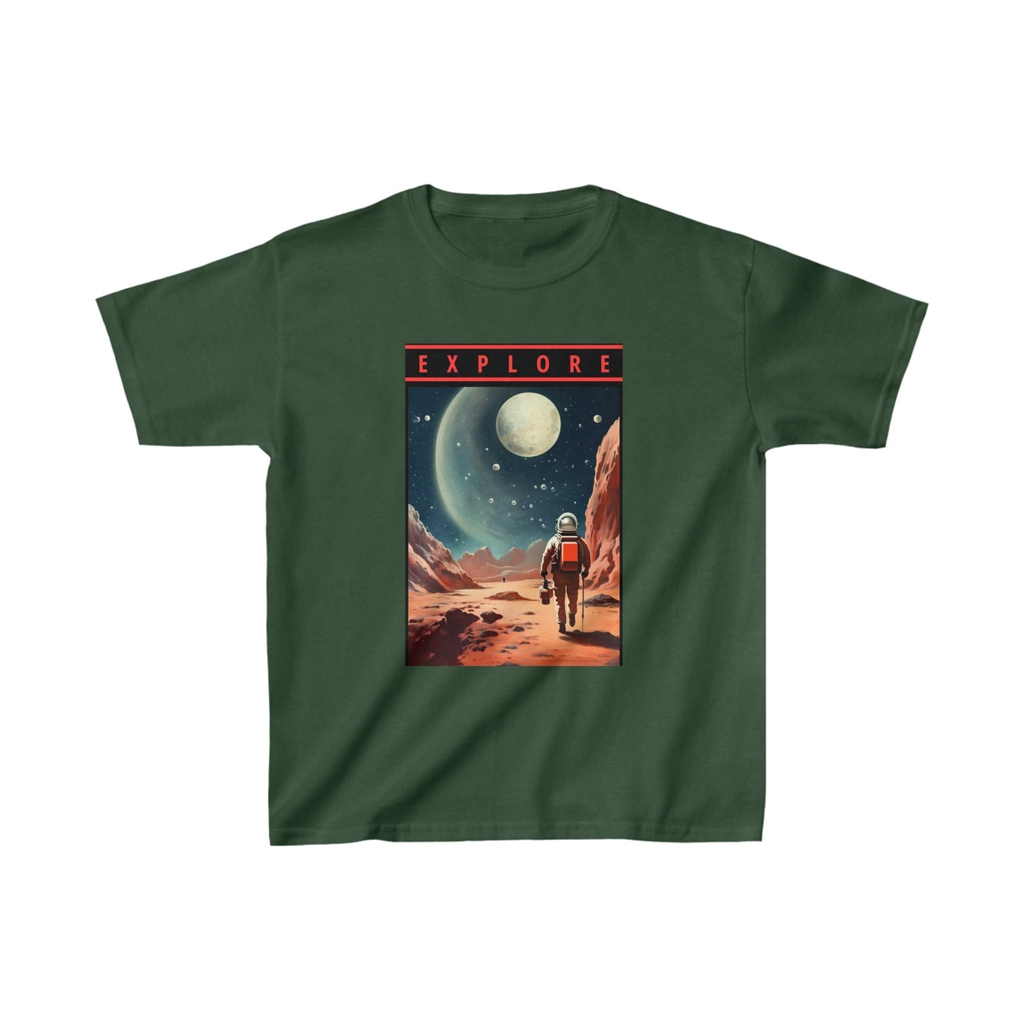 Kids clothes XS / Forest Green Youth Explore T-Shirt