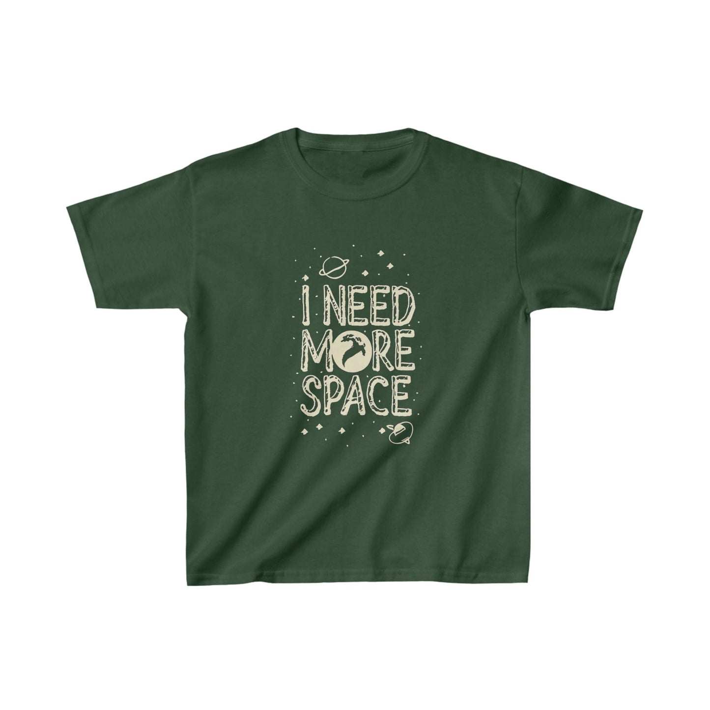 Kids clothes XS / Forest Green Youth I Need More Space T-Shirt