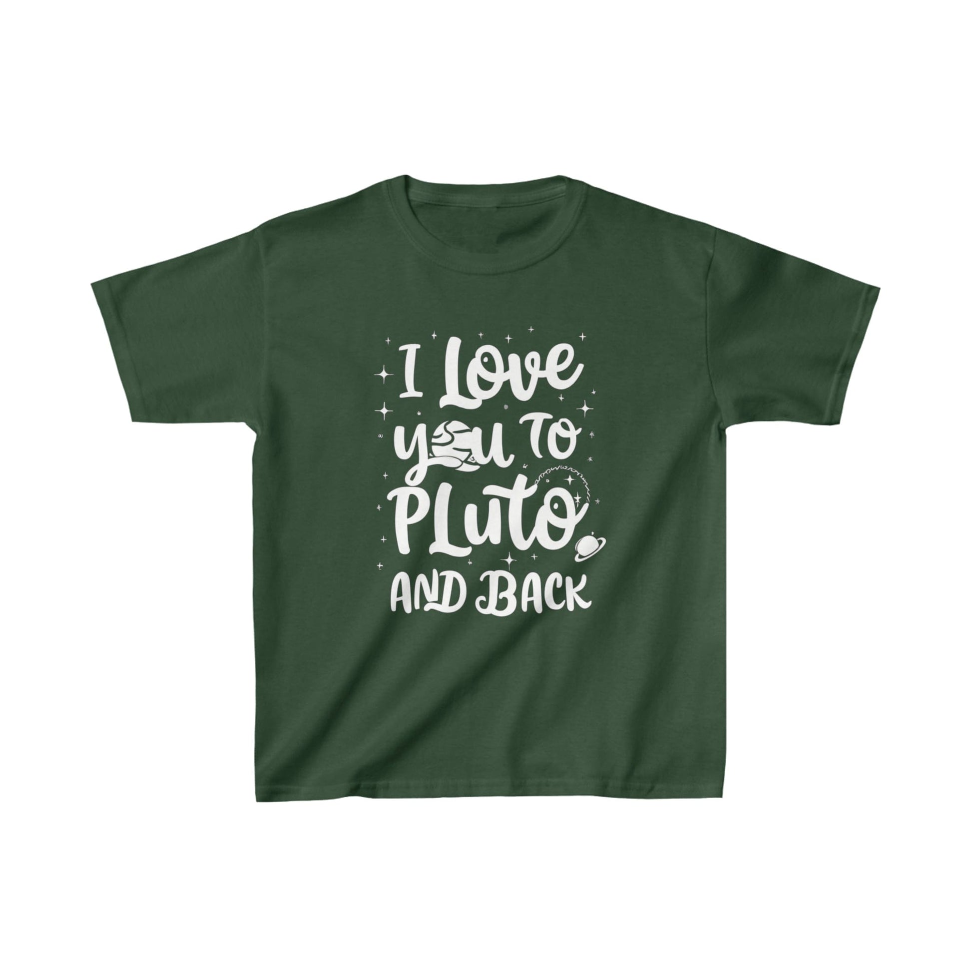 Kids clothes XS / Forest Green Youth Pluto And Back T-Shirt