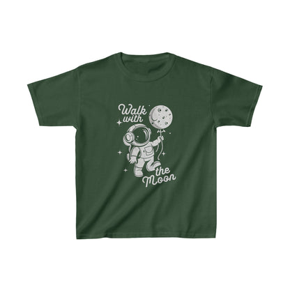 Kids clothes XS / Forest Green Youth Walk with the Moon T-Shirt