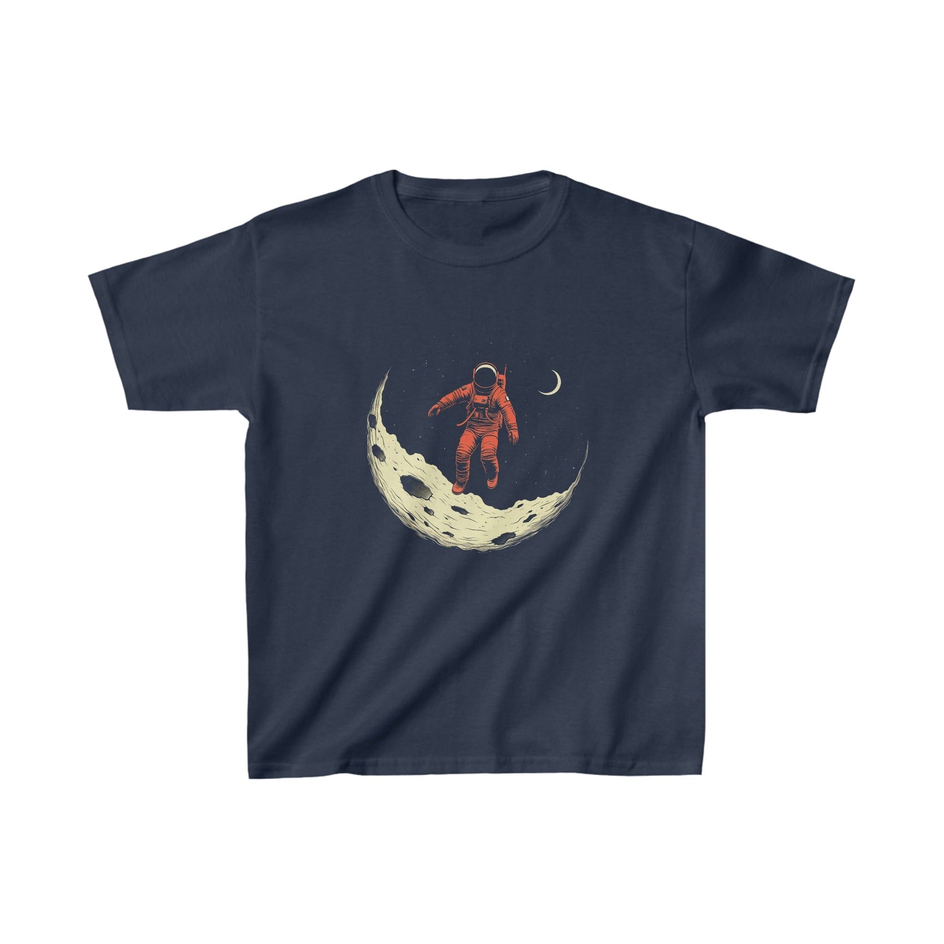 Kids clothes XS / Navy Youth Astronaut Moon Explorer T-Shirt